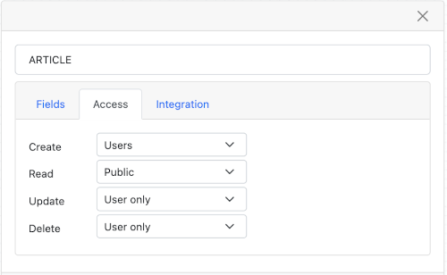 Configurable security controls